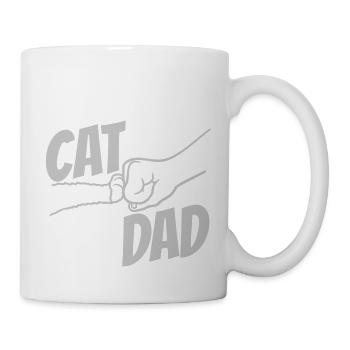 Cat Dad Logo Design - Tasse - Weiß - Rechts