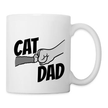 Cat Dad Logo Design - Tasse - Weiß - Rechts
