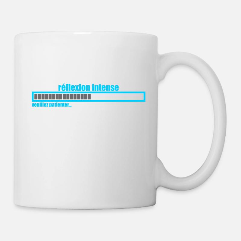 réflexion intence - Mug blanc - blanc