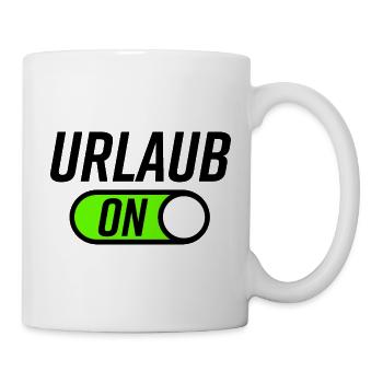 Urlaub Sommerzeit Geschenkidee - Tasse - Weiß - Rechts