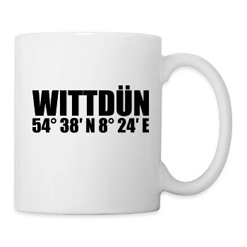 Wittdün Koordinaten - Tasse - Weiß - Rechts