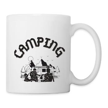 Camping und ich - Tasse - Weiß - Rechts