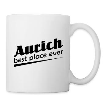 Aurich - Stadt best place ever - Tasse - Weiß - Rechts