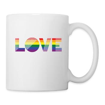 LOVE Pride flag - Mug - white - Right