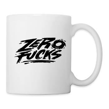 Zero Fucks - Tasse - Weiß - Rechts