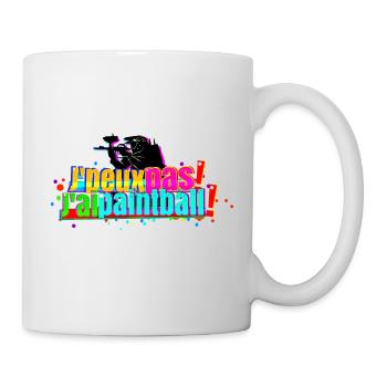 J'peux pas j'ai paintball - Mug blanc - blanc - Droite