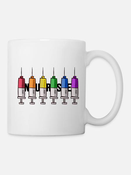 krankenschwester nurse pflege-notstand - Tasse - Weiß