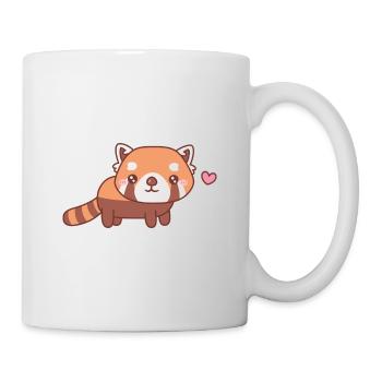 Cute Little Red Panda Doodle - Mug - white - Right
