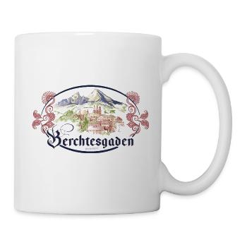 Berchtesgaden Watzmann Vintage Retro Design - Mug - white - Right
