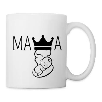 mama couronne - Mug - white - Right