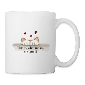 Chat - Dictons de chat - Patte de chat - Mug blanc - blanc - Droite