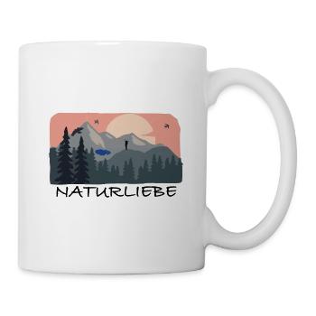 Naturliebe Natur Berge Wanderung Wandern Südtirol - Tasse - Weiß - Rechts