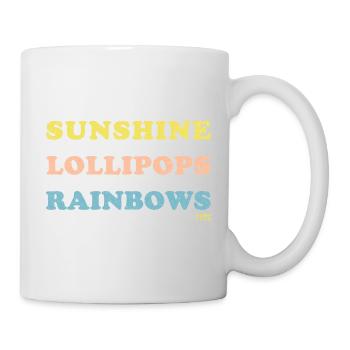 sucettes de soleil arcs-en-ciel - Mug blanc - blanc - Droite