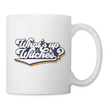 What s up witches happy halloween - Mug - white - Right