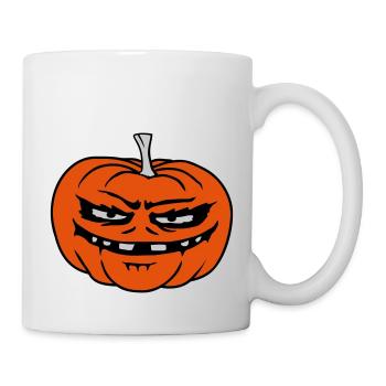 Evil Pumpkin Comic Halloween - Mug - white - Right