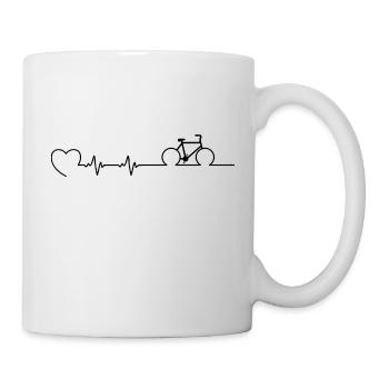 Bicycle Heartbeat - Mug - white - Right