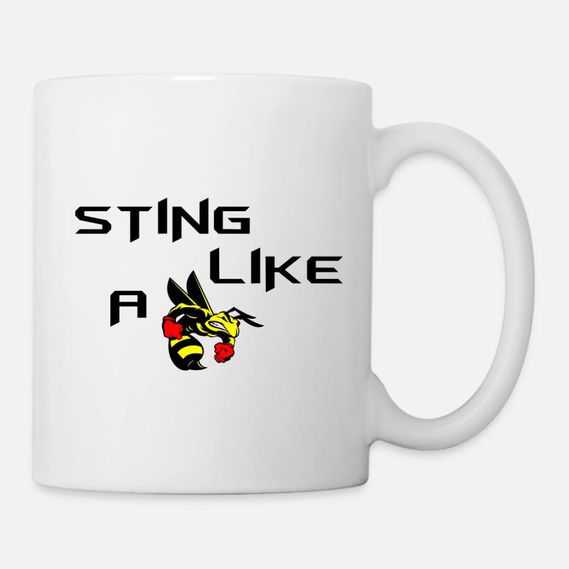 Sting Like A Bee - Tasse - Weiß
