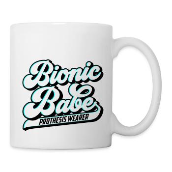 Bionic Babe | Prothese | Farben änderbar - Tasse - Weiß - Rechts