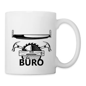 Holzfäller Waldarbeiter lustiger Spruch Büro Wald - Tasse - Weiß - Rechts