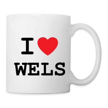I love Wels - Ich liebe Wels - Tasse - Weiß - Rechts