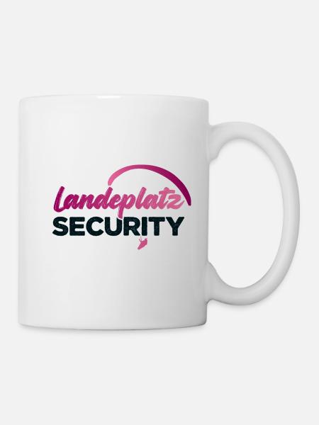 Landeplatz SECURITY - Tasse - Weiß