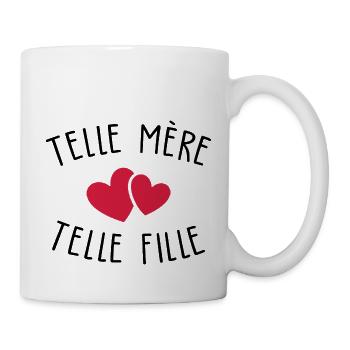 Telle mère telle fille / Humour mère et fille - Mug blanc - blanc - Droite