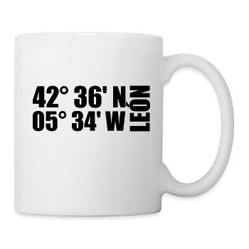 León Coordinates - Mug - white - Right