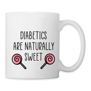 Diabetic funny quote lollies - Mug - white - Right