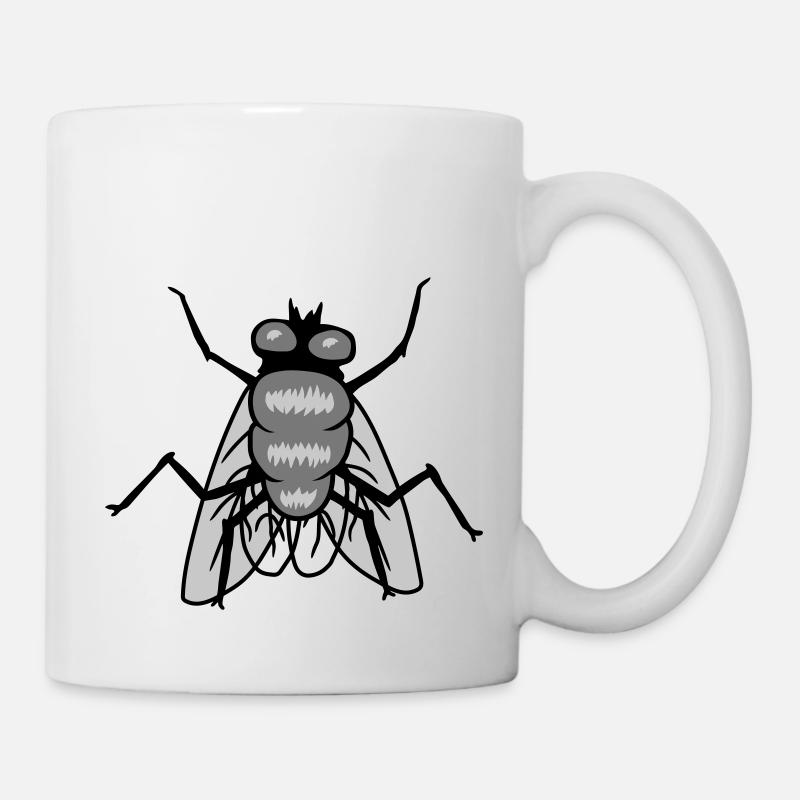 Small House Fly Insect Design - Mug - white