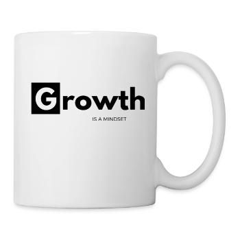 Wachstum ist eine Denkweise - Tasse - Weiß - Rechts