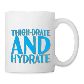 Cuisse-Drate Et Hydrater 2 - Mug blanc - blanc - Droite