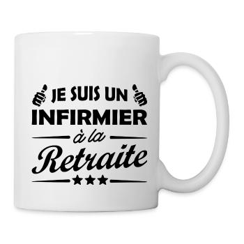 humour infirmier retraité - Mug blanc - blanc - Droite