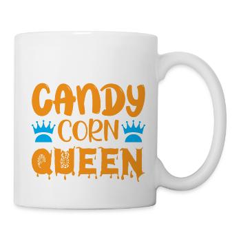 Candy corn queen - halloween humor - Mug - white - Right