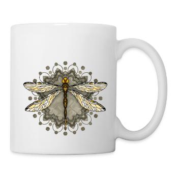 Libellule - Mug blanc - blanc - Droite