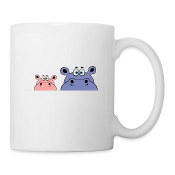 huhu hello moin day meal lookuck gift animal - Mug - white - Right