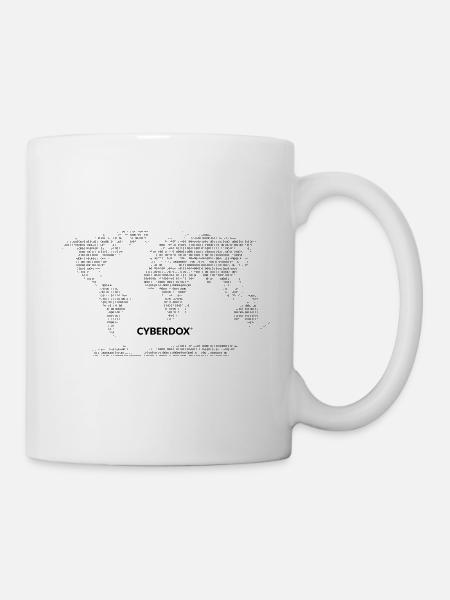 Cyberdox Weltkarte - Tasse - Weiß