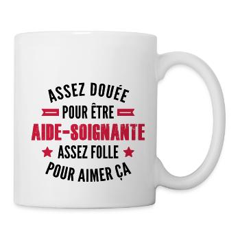 humour aide-soignante - Mug blanc - blanc - Droite