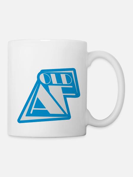 old AF Text Logo - Tasse - Weiß