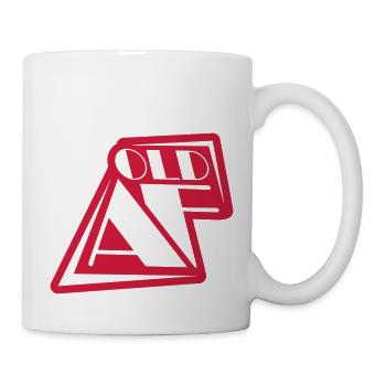 old AF Text Logo - Tasse - Weiß - Rechts
