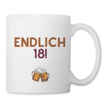 Enfin 18 - Joyeux anniversaire - Mug blanc - blanc - Droite