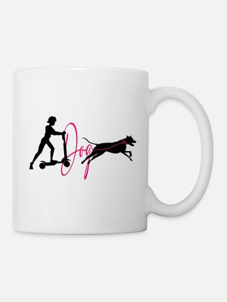 Dog Sports Dog Training Scooter - Mug blanc - blanc