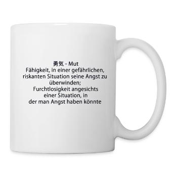 Japan Style mit Begriffserklärung - Tasse - Weiß - Rechts