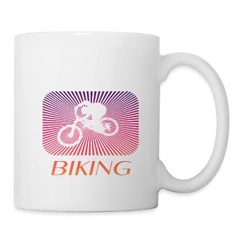 Biking - Tasse - Weiß - Rechts