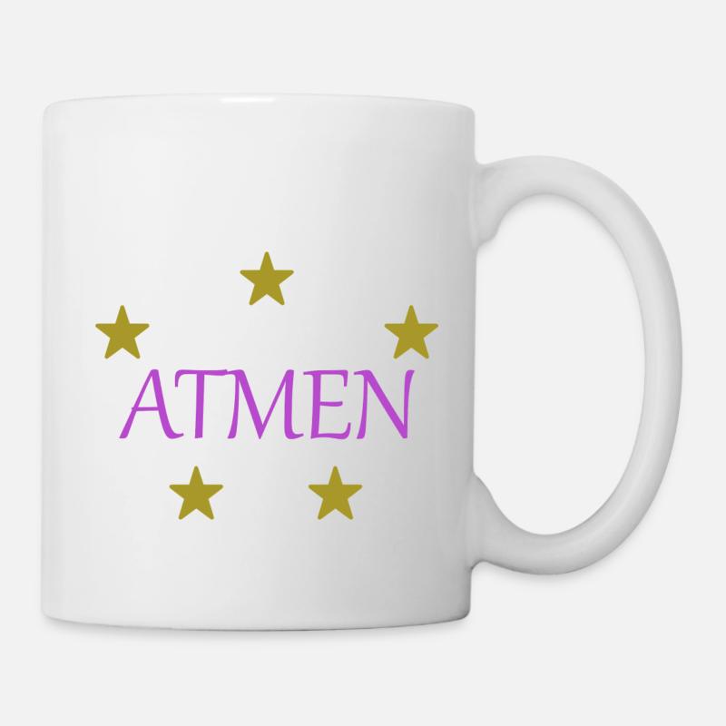 Atmen - Tasse - Weiß