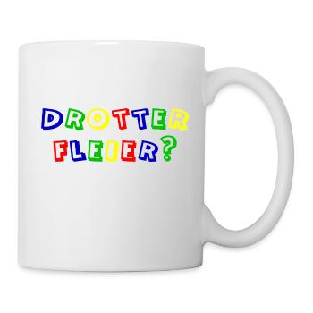 drotter fleier rand weiß - Tasse - Weiß - Rechts