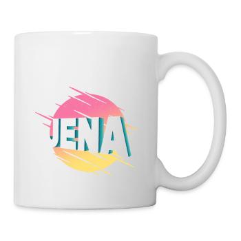 Jena Germany City Font Vintage Retro - Mug - white - Right