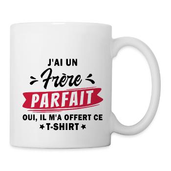 j ai un frère parfait / humour enfant - Mug blanc - blanc - Droite