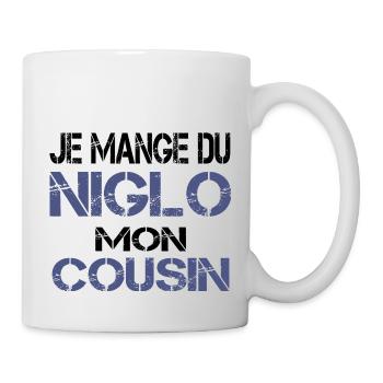 Je mange du Niglo - Mug blanc - blanc - Droite