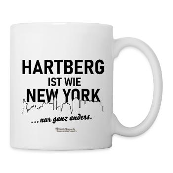 Hartberg ist wie New York - Tasse - Weiß - Rechts