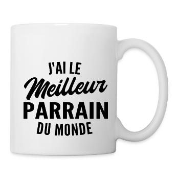 j ai le meilleur parrain du monde - Mug blanc - blanc - Droite